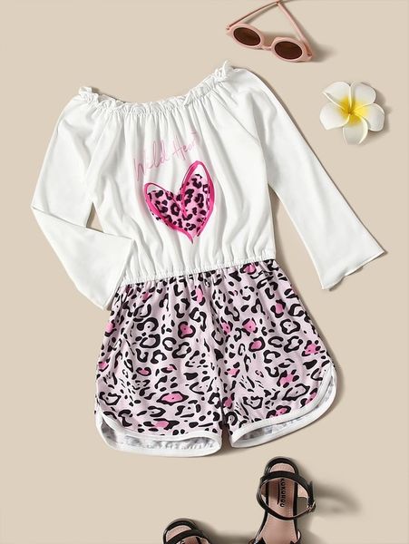 toddler girls leopard & heart print contrast binding 2 in 1 romper she, Blue
toddler girls leopard & heart print contrast binding 2 in 1 romper she, Blue