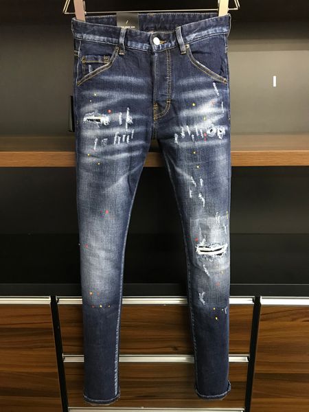 dsq men's jeans spring/summer long slim pants fashion shorts motorcycle ripped jeans f16, Blue
dsq men's jeans spring/summer long slim pants fashion shorts motorcycle ripped jeans f16, Blue