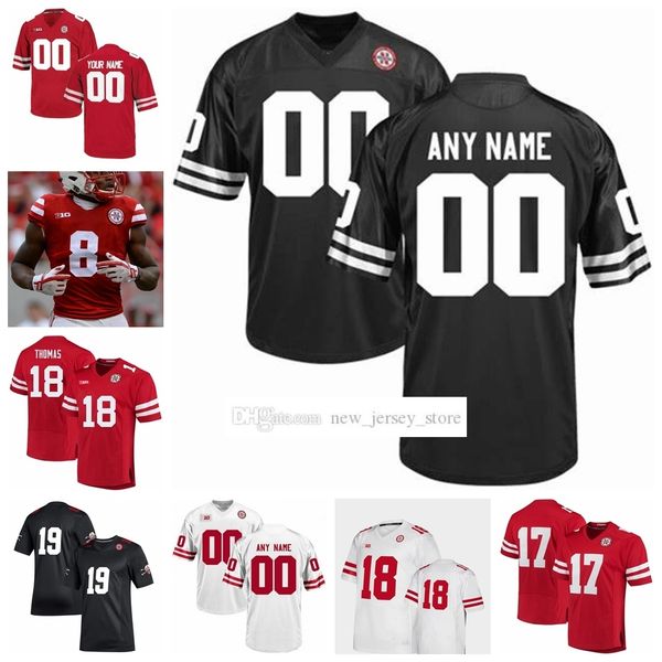 ncaa custom nebraska college cornhuskers football jerseys stitched 2 adrian martinez 10 jd spielman scott frost ameer abdullah jersey, Black
ncaa custom nebraska college cornhuskers football jerseys stitched 2 adrian martinez 10 jd spielman scott frost ameer abdullah jersey, Black