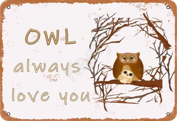 owl always love you metal vintage tin sign wall decoration 12x8 inches for cafe coffee bars restaurants pubs man cave decorative
owl always love you metal vintage tin sign wall decoration 12x8 inches for cafe coffee bars restaurants pubs man cave decorative