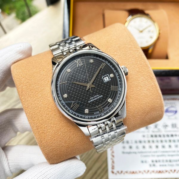 men's watch omg classic three pin design automatic mechanical movement 40mm gentleman watches, Slivery;brown
men's watch omg classic three pin design automatic mechanical movement 40mm gentleman watches, Slivery;brown