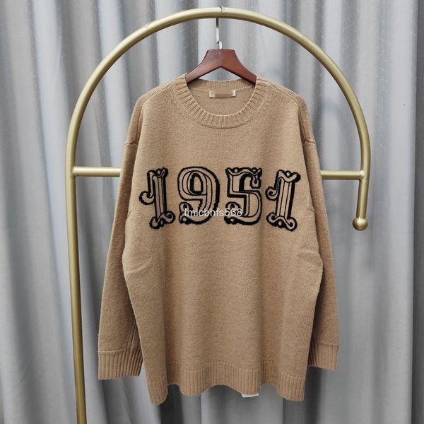 women's knits & tees autumn and winter mm family classic 1951 cashmere sweater round neck pullover wool jacquard, White
women's knits & tees autumn and winter mm family classic 1951 cashmere sweater round neck pullover wool jacquard, White