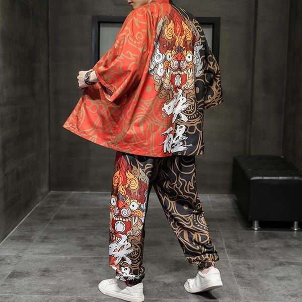 ethnic clothing style fashion mens traditional chinese tang set dynasty lion print dance hanfu daopao chinoiserie fancy cardigan, Red
ethnic clothing style fashion mens traditional chinese tang set dynasty lion print dance hanfu daopao chinoiserie fancy cardigan, Red
