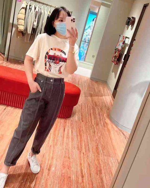 women's t-shirt spring and summer year series - funny cartoon tiger letter printing round neck short sleeve t-shirt femal, White
women's t-shirt spring and summer year series - funny cartoon tiger letter printing round neck short sleeve t-shirt femal, White