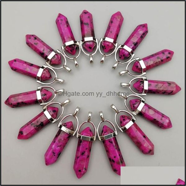 pendant necklaces pendants jewelry wholesale 50pcs fashion rose spot stone charms natural hexagonal pointed heali dhop0, Silver
pendant necklaces pendants jewelry wholesale 50pcs fashion rose spot stone charms natural hexagonal pointed heali dhop0, Silver