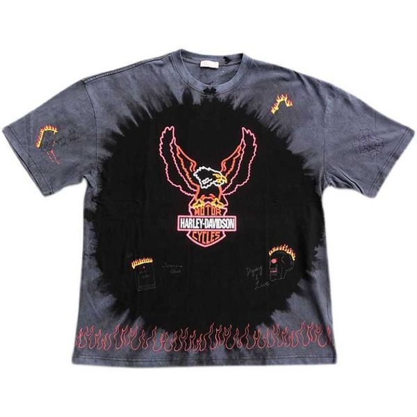 men's t-shirts european and american high street rhude summer harley vintage eagle print wash tie dye round neck short sleeve t-shirt, White;black
men's t-shirts european and american high street rhude summer harley vintage eagle print wash tie dye round neck short sleeve t-shirt, White;black