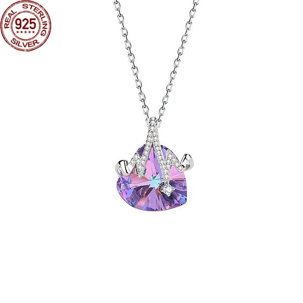 new arrival design 925 sterling silver love pendant female austrian crystal ecg necklace for you
new arrival design 925 sterling silver love pendant female austrian crystal ecg necklace for you