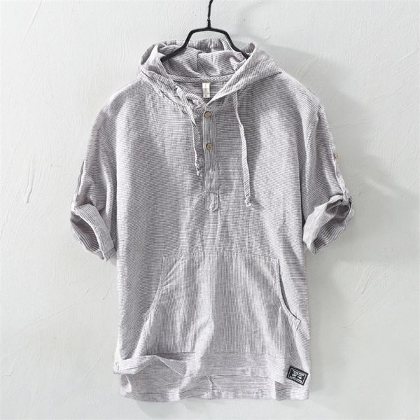 summer fashion men shirts hooded collar half sleeve shirts men linen cotton fabric japanese style casual tee shirt camisa hombre t200505, White;black
summer fashion men shirts hooded collar half sleeve shirts men linen cotton fabric japanese style casual tee shirt camisa hombre t200505, White;black