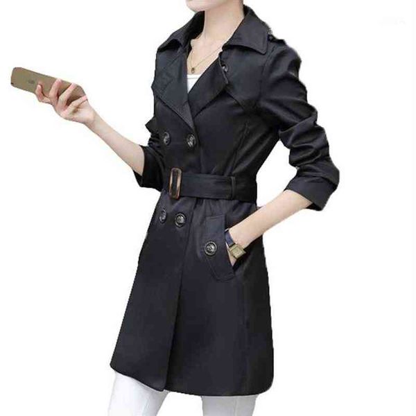 women trench coat for office lady go to work new fashion designer brand classic european slim coat trench double breasted plus1205e t220811, Tan;black
women trench coat for office lady go to work new fashion designer brand classic european slim coat trench double breasted plus1205e t220811, Tan;black