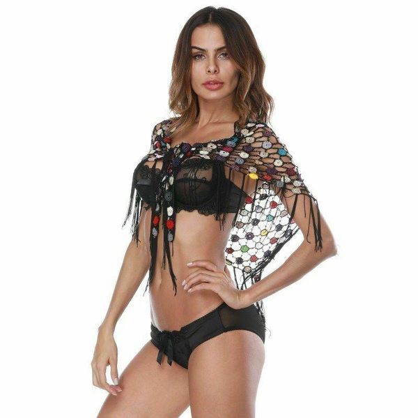 women's swimwear women 2022 summer beach dress cover-ups bathing suit mesh crochet bikini cover up, White;black
women's swimwear women 2022 summer beach dress cover-ups bathing suit mesh crochet bikini cover up, White;black