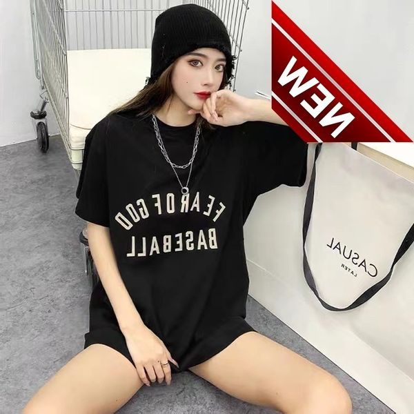 correct version of fogforerfod multi thread essentials trendy brand versatile loose women's short sleeve t-shirt, White;black
correct version of fogforerfod multi thread essentials trendy brand versatile loose women's short sleeve t-shirt, White;black