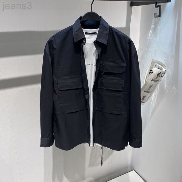 men's casual shirts designer spring new style shirt work clothes pocket turn accessories long sleeved fashion coat trend b2cha2254 qx0u, White;black
men's casual shirts designer spring new style shirt work clothes pocket turn accessories long sleeved fashion coat trend b2cha2254 qx0u, White;black