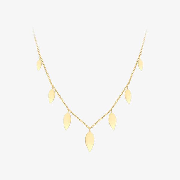 pendant necklaces enfashion vintage leaf necklace for women plant gold color fashion jewelry stainless steel party collar p203189 220428, Silver
pendant necklaces enfashion vintage leaf necklace for women plant gold color fashion jewelry stainless steel party collar p203189 220428, Silver