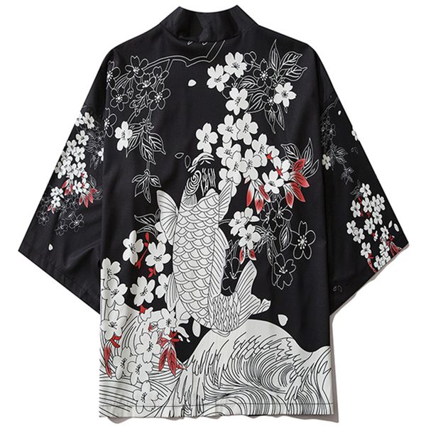 yukata haori men carp print japanese kimono cosplay cardigan women costume clothing thin black jacket mens kimono shirt, Red
yukata haori men carp print japanese kimono cosplay cardigan women costume clothing thin black jacket mens kimono shirt, Red