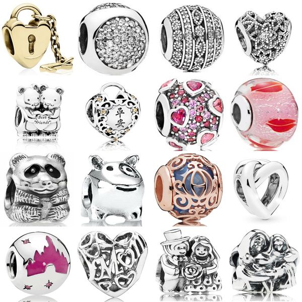 2022 new 100% 925 sterling silver classic heart charm bear valentine's day love outbreak beaded fashion diy cartoon creative beaded jew, Black
2022 new 100% 925 sterling silver classic heart charm bear valentine's day love outbreak beaded fashion diy cartoon creative beaded jew, Black
