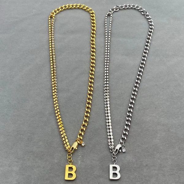 new designed b letters hanging cards pendants women's necklace ladies vintage brass necklaces designer jewelry bb01, Silver
new designed b letters hanging cards pendants women's necklace ladies vintage brass necklaces designer jewelry bb01, Silver