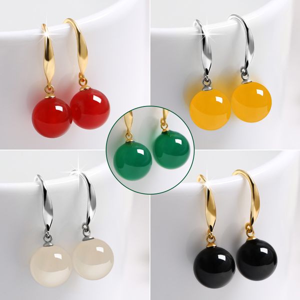 agate bead drop earrings for women natural stone beads dangles fashion s925 silver 18k gold hook round pendant lady earring jewelry red yell
agate bead drop earrings for women natural stone beads dangles fashion s925 silver 18k gold hook round pendant lady earring jewelry red yell