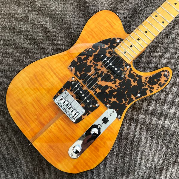 tl electric guitar, chrome hardware, flame maple and back, solid mahogany body guitar, 002
tl electric guitar, chrome hardware, flame maple and back, solid mahogany body guitar, 002
