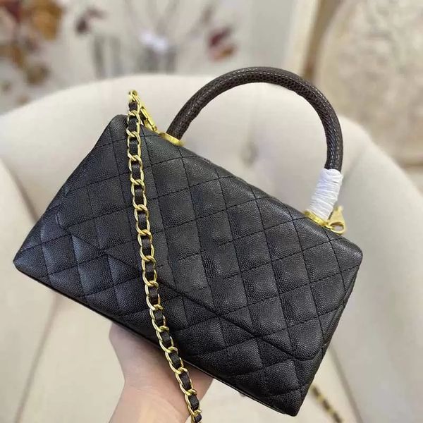 24cm new womens flap crossbody designer bags black luxury caviar cowhide classic handbags timeless diamond quilting gold-tone metal chains s
24cm new womens flap crossbody designer bags black luxury caviar cowhide classic handbags timeless diamond quilting gold-tone metal chains s