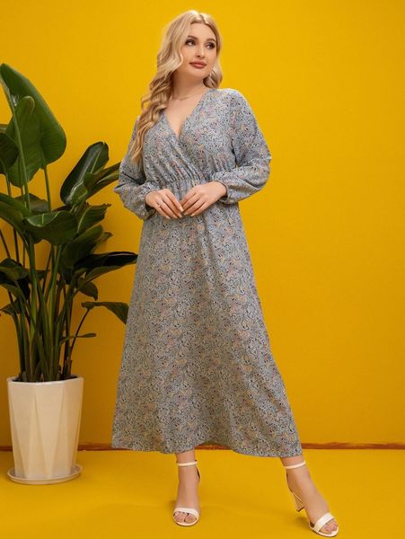 plus paisley print lantern sleeve dress 51nm#, Black
plus paisley print lantern sleeve dress 51nm#, Black