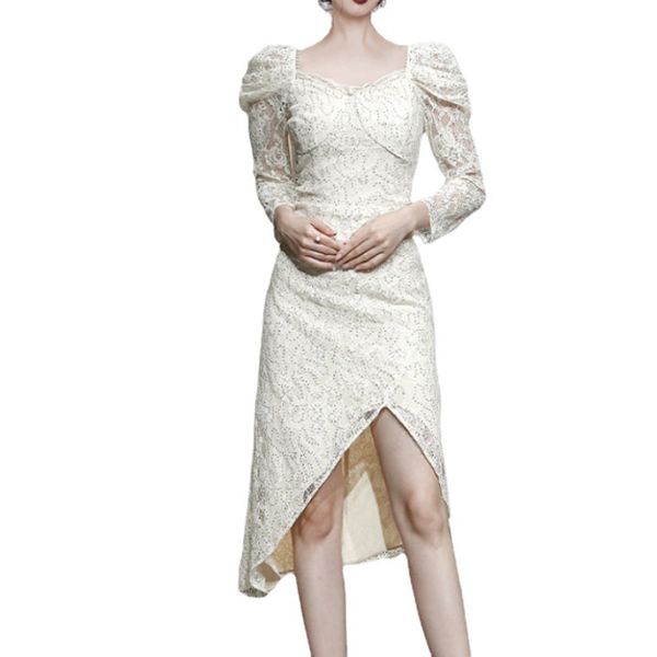 casual dresses elegant party dress fashion sequined lace high-waisted puff sleeve slim irregular, Black;gray
casual dresses elegant party dress fashion sequined lace high-waisted puff sleeve slim irregular, Black;gray