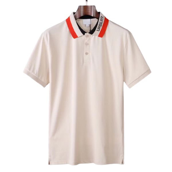 high-end men's polo shirt embroidered short sleeve men's t-shirt designer polos shirts summer trend lapel button cotton matching #, White;black
high-end men's polo shirt embroidered short sleeve men's t-shirt designer polos shirts summer trend lapel button cotton matching #, White;black
