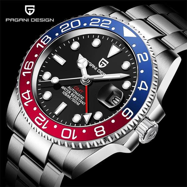pagani design sapphire glass 40mm ceramic gmt mechanical watches 100m waterproof classic fashion luxury automatic watch 220621, Slivery;brown
pagani design sapphire glass 40mm ceramic gmt mechanical watches 100m waterproof classic fashion luxury automatic watch 220621, Slivery;brown