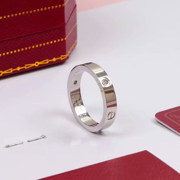

Love Screw Ring 5-11 Band Rings silver CZ high quality Men Women Fashion Designer Luxury Jewelry Titanium Steel Alloy Gold-Plated Craft Never Fade Not Allergic