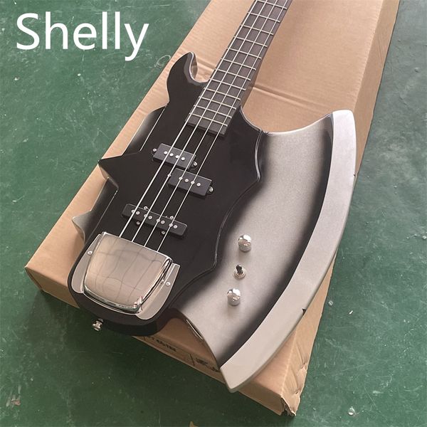 in stock custom 4 strings black irregular electric guitar bass with axe shape bady 3 pickups bridge shield maple neck guitars guitarra
in stock custom 4 strings black irregular electric guitar bass with axe shape bady 3 pickups bridge shield maple neck guitars guitarra