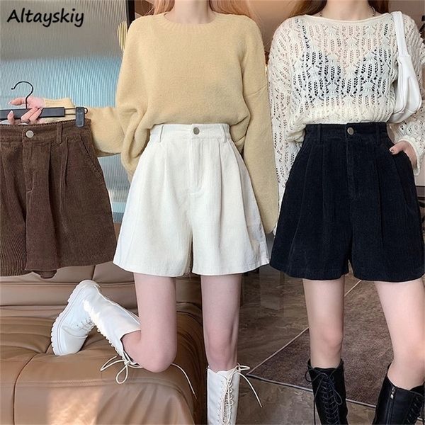 shorts women autumn college friends simple pure corduroy arrival mujer cozy design casual fashion basic feminino ulzzang ins 220630, White;black
shorts women autumn college friends simple pure corduroy arrival mujer cozy design casual fashion basic feminino ulzzang ins 220630, White;black