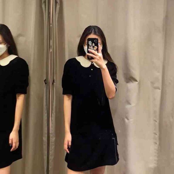 casual dresses spring and summer heavy industry nail bead doll collar lantern velvet short sleeve dress female, Black;gray
casual dresses spring and summer heavy industry nail bead doll collar lantern velvet short sleeve dress female, Black;gray