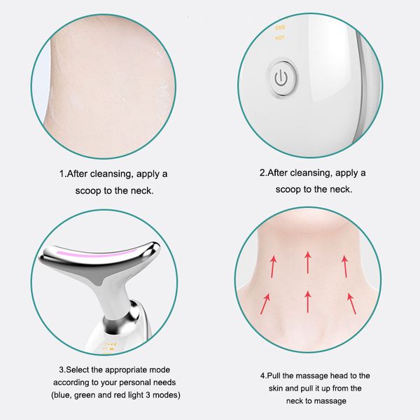 3-color neck massager lifting and firming massager electric micro-current wrinkle remover led pn facial beauty instrument perfections
3-color neck massager lifting and firming massager electric micro-current wrinkle remover led pn facial beauty instrument perfections