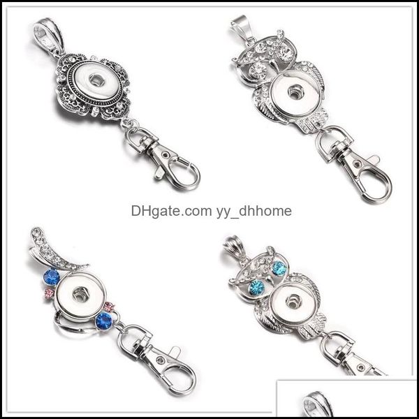 key rings jewelry 6styles snap button keychain crystal keyring diy 18mm chains for women drop delivery 2021 h2w4l, Slivery;golden
key rings jewelry 6styles snap button keychain crystal keyring diy 18mm chains for women drop delivery 2021 h2w4l, Slivery;golden