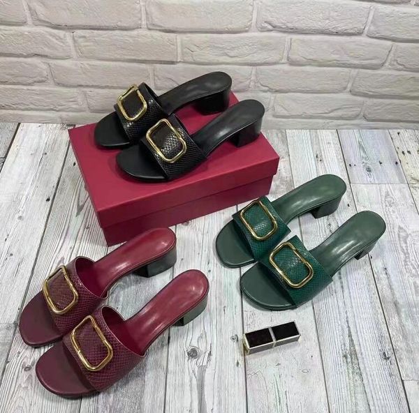 summer womens fashion leather high flat heeled sandals metal buckle ladies thick with luxury four color heel height 5cm sandal size 35-42, Black
summer womens fashion leather high flat heeled sandals metal buckle ladies thick with luxury four color heel height 5cm sandal size 35-42, Black