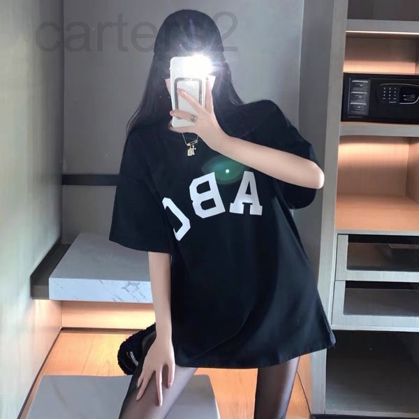 women's t-shirt designer 22 spring and summer new short sleeve high street letter printing loose fashion br men's women's rou, White
women's t-shirt designer 22 spring and summer new short sleeve high street letter printing loose fashion br men's women's rou, White