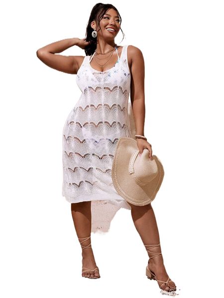 plus plain hollow out cover up u8kn#, Black
plus plain hollow out cover up u8kn#, Black