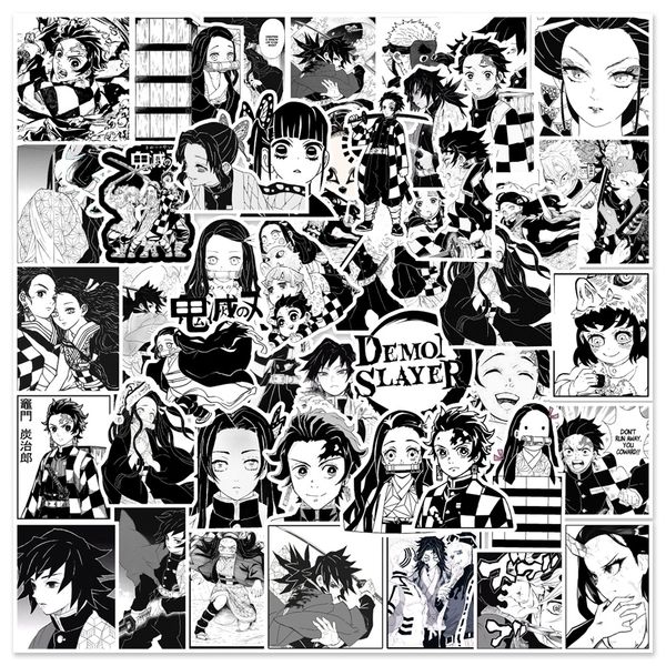 50pcs anime black and white demon slayer stickers diy bike travel luggage lapgraffiti waterproof cool cartoon sticker
50pcs anime black and white demon slayer stickers diy bike travel luggage lapgraffiti waterproof cool cartoon sticker