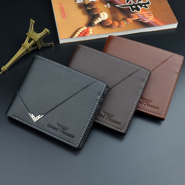 2022 new casual wallet for men multi-card slot short fashion wallet male youth thin three-fold soft wallet horizontal coin purse, Red;black
2022 new casual wallet for men multi-card slot short fashion wallet male youth thin three-fold soft wallet horizontal coin purse, Red;black