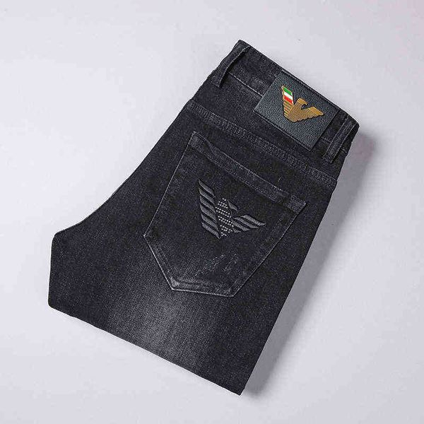 men's aj jeans in autumn and winter youth korean version elastic embroidery drill slim fit small feet black pants, Blue
men's aj jeans in autumn and winter youth korean version elastic embroidery drill slim fit small feet black pants, Blue