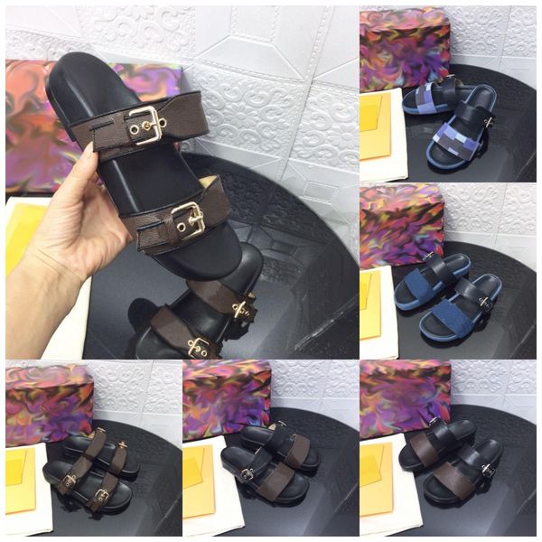 designer women sandals brand sandals classic slippers real leather slides bom dia flat platform flats shoes flip flop sneakers with box big, Black
designer women sandals brand sandals classic slippers real leather slides bom dia flat platform flats shoes flip flop sneakers with box big, Black