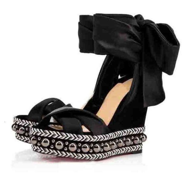 sandals summer women wedge heels flower patterns open toe with studs elegant style woven braid ankle strapred bottom dress btww, Black
sandals summer women wedge heels flower patterns open toe with studs elegant style woven braid ankle strapred bottom dress btww, Black