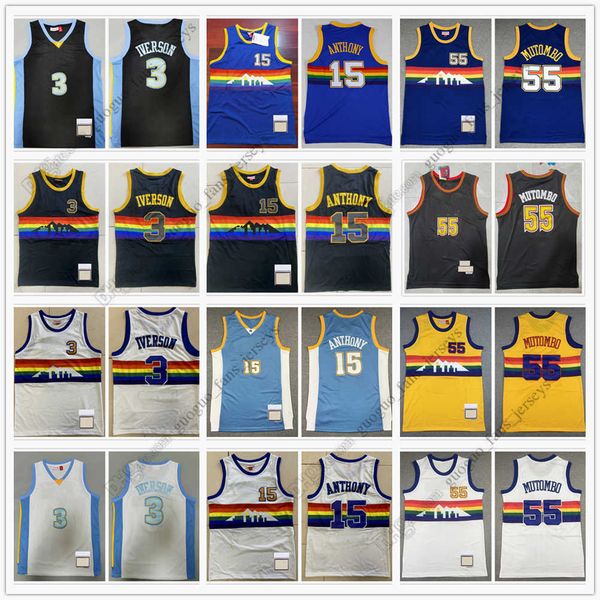 retro mitchell and ness basketball jerseys 06-07 iverson 3 allen anthony 15 carmelo mutombo 55 dikembe blue white black jersey size s--xxl, Black;red
retro mitchell and ness basketball jerseys 06-07 iverson 3 allen anthony 15 carmelo mutombo 55 dikembe blue white black jersey size s--xxl, Black;red