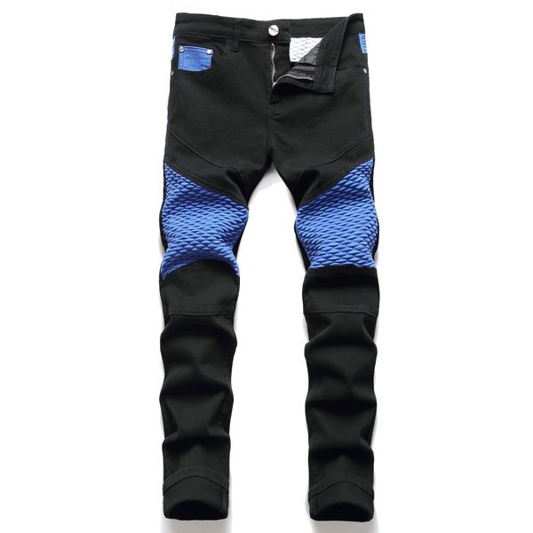 colorblock jeans black pants men slim fit design straight biker big size motocycle men's hip hop trousers for male 28-40, Black;brown
colorblock jeans black pants men slim fit design straight biker big size motocycle men's hip hop trousers for male 28-40, Black;brown