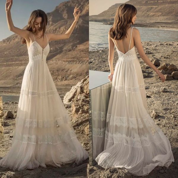 inbar freiman bohemian 2022 wedding dress tulle long spaghetti strap neck beaded lace bridal dresses a line wedding gowns vestido de noiva, White
inbar freiman bohemian 2022 wedding dress tulle long spaghetti strap neck beaded lace bridal dresses a line wedding gowns vestido de noiva, White