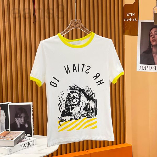 women's t-shirt designer correct version of d family 22ss spring and summer new products small fragrance color matching letter printing, White
women's t-shirt designer correct version of d family 22ss spring and summer new products small fragrance color matching letter printing, White