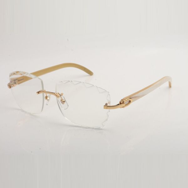 new design cut clear lens spectacle frames 3524028 pure natural white horns temples size 56-18-140mm express, Silver
new design cut clear lens spectacle frames 3524028 pure natural white horns temples size 56-18-140mm express, Silver