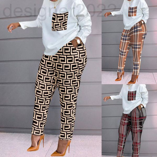 two piece dress designer women's 2022 spring new fashion printed long sleeve loose casual suit om9908, White
two piece dress designer women's 2022 spring new fashion printed long sleeve loose casual suit om9908, White