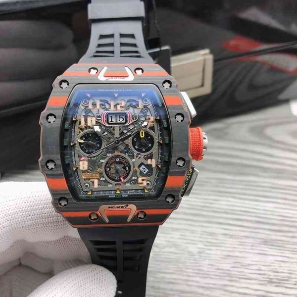 luxury mens mechanics watch richa carbon fiber red men's multifunctional automatic mechanical mill r watch personality large dial calen, Slivery;brown
luxury mens mechanics watch richa carbon fiber red men's multifunctional automatic mechanical mill r watch personality large dial calen, Slivery;brown