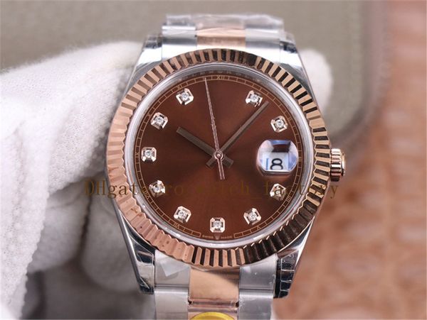 tw factory 41 126331 cal a3235 automatic mens watch coffee diamonds dial stick mark two tone rose gold steel bracelet watches bracelet gents, Slivery;brown
tw factory 41 126331 cal a3235 automatic mens watch coffee diamonds dial stick mark two tone rose gold steel bracelet watches bracelet gents, Slivery;brown