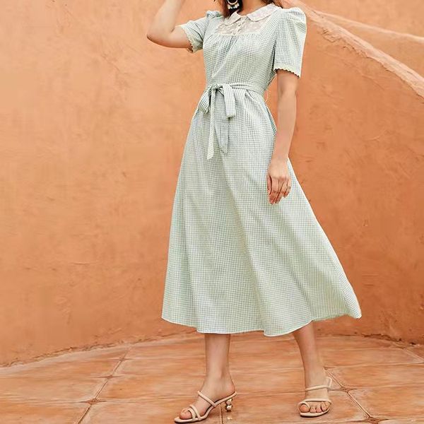 dresses spring and summer fashion women's wear french grace broken flower lattice dress temperament longuette and autumn skirt children, Black;gray
dresses spring and summer fashion women's wear french grace broken flower lattice dress temperament longuette and autumn skirt children, Black;gray